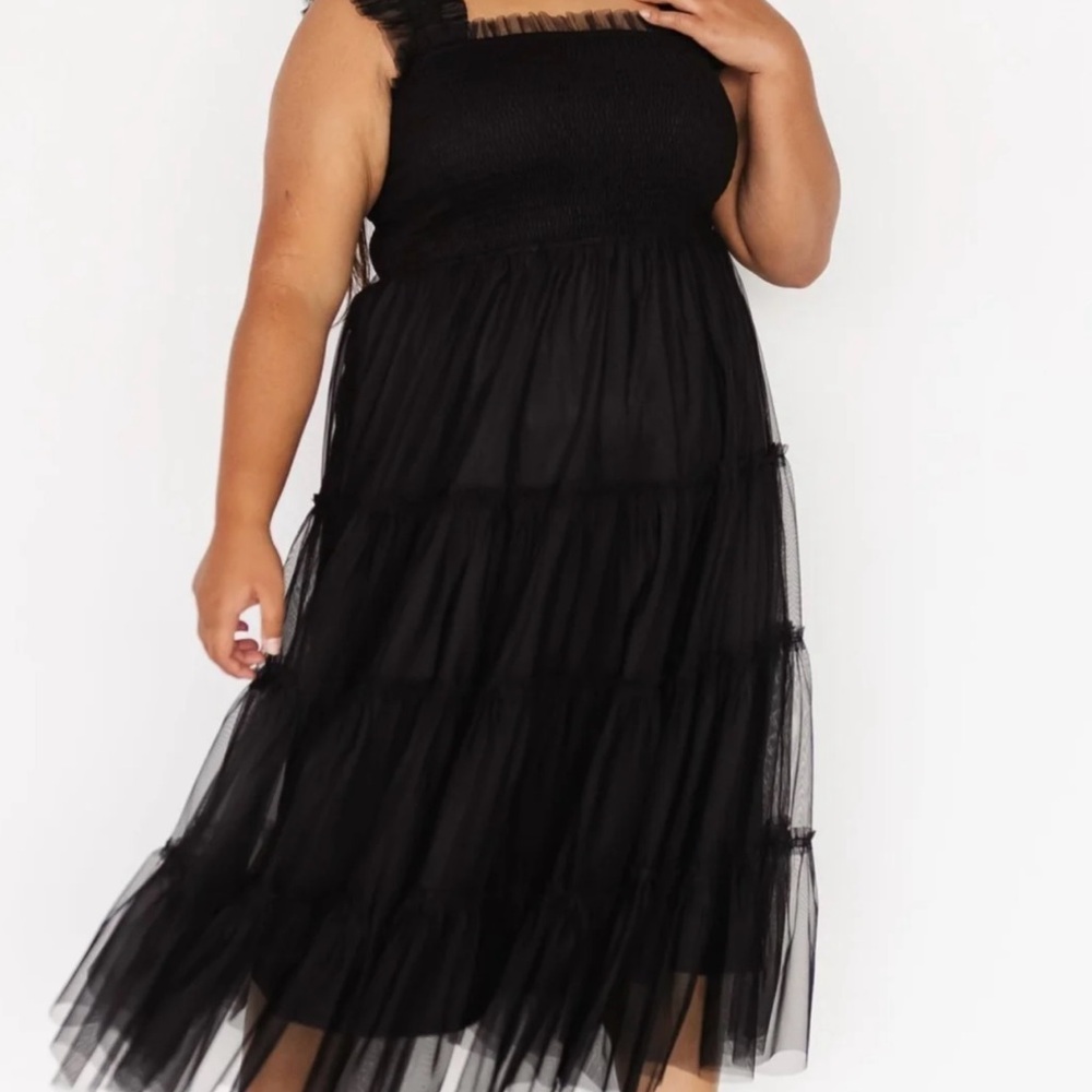 Baltic Born Black Midi Dress